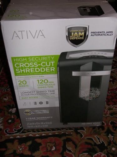 Ativa HD PRO 2000 Shredder Brand New In Box $280 retail in Office depot