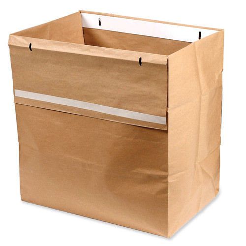 Gbc&amp;reg; shredder bags, recyclable, 50/bx, brown. sold as box of 50 for sale