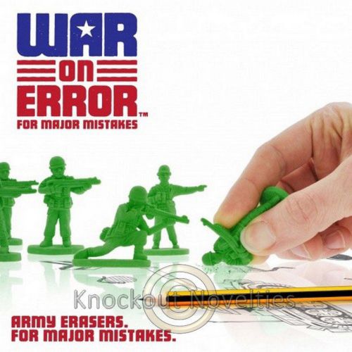 War On Error School Eresers Desk Office 6 Paper Mistake Erasing Homework Class