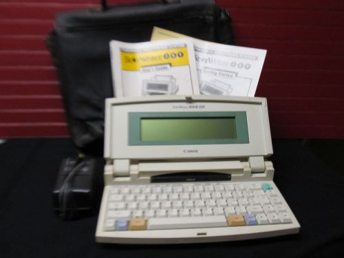 CANON STAR WRITER JET 300  WORD PROCESSOR WITH CASE AND MANUALS