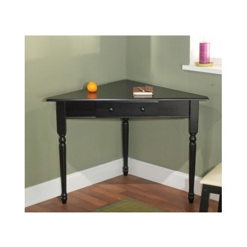Black corner desk homework computer table for sale