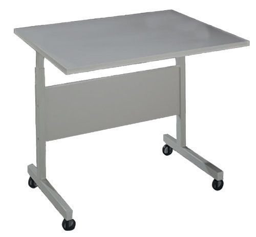 Buddy Products Small Euroflex Computer Desk, Grey, 6425-18