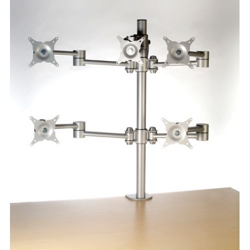 Standard height adjustable flat screen arm for five (5) monitors w/fixings for sale
