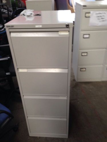 1 Of 9 Grey Metal Bisley Filling Cabinets With Four Drawers