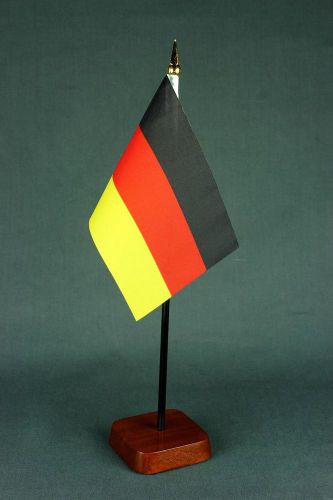 Tavolo Bandiera Germania 10x15 Cm Con Naturholz Supporti