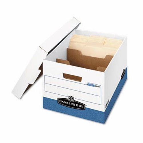 Banker Strength Storage Box, Letter, Locking Lid, 12/Carton (FEL0083601)