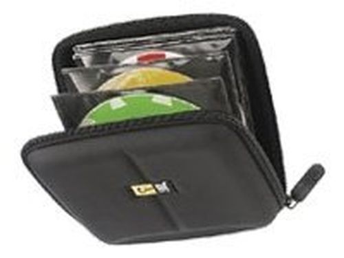 Case Logic CDE 24 - Wallet for CD/DVD discs - 24 discs - EVA - black CDE-24