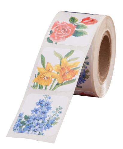 Miles kimball floral medley seals - roll of 250  for sale