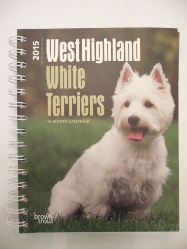 2015 West Highland Terriers Weekly Planner BrownTrout