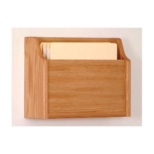 Wooden mallet extra deep single pocket chart holder light oak for sale