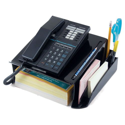 Officemate Recycled Telephone Stand Oragnizer w Letterpad Holder Home Office NEW