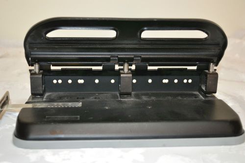 Super heavy duty metal adjustable  3-hole paper punch for sale