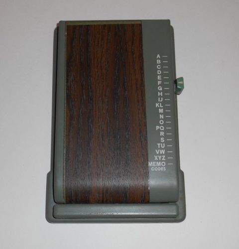Zephyr Galaxie Model Green Walnut Telephone Phone Memo Index W/ Pencil Holder