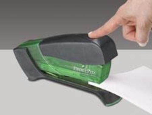 Paperpro 500 spring powered compact stapler green for sale