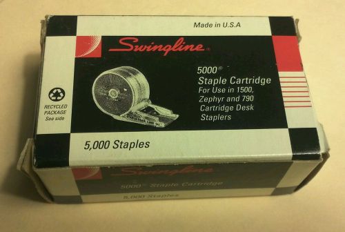 Swingline 5000 Staple Cartridges, 5, NIB For use in 1500 Zephyr and 790 Staplers