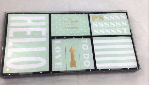 Kate spade new york office collection designer sticky note set &#039;this just in&#039; for sale