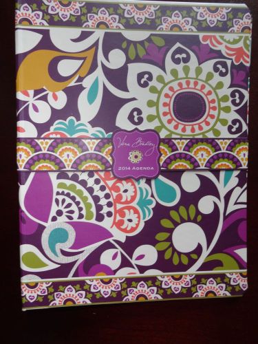 New Vera Bradley PLUM CRAZY Purple 1&#034; 3 Ring Mini Binder Agenda Coupon Organizer