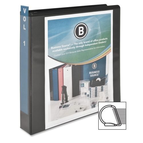 Business source basic d-ring view binder - letter - 1.5&#034;-black - 1 ea- bsn28447 for sale