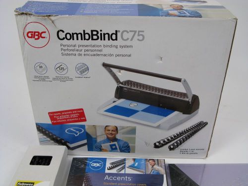 CombBind C75 Binding Machine *NEW* With extras