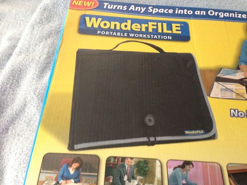 Wonder File Portable Workstation - As Seen On TV - 34&#034; x 27&#034; workspace black
