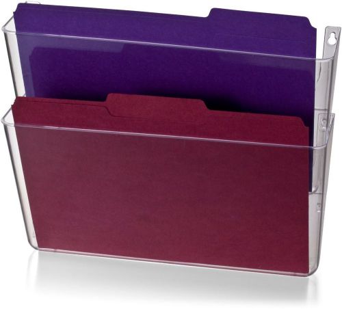 Wall file letter size clear 2 pack multiple pockets 21404 for sale