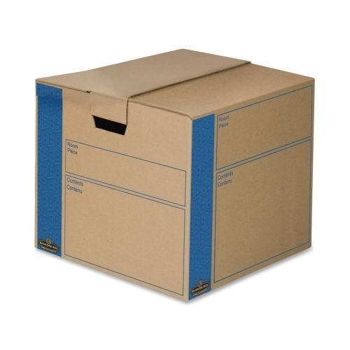 Fellowes 0062801 moving boxes medium 18inx18-3/4inx16-3/5in 8/ct kraft for sale
