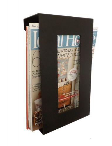 Contemporary wall mounted magazine newspaper storage rack for sale