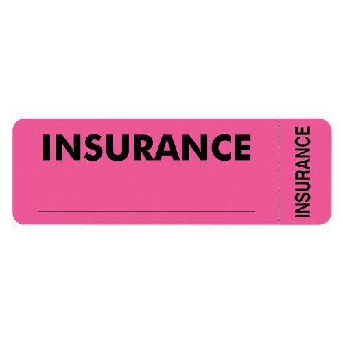 Tabbies Insurance Label - 3&#034; Width X 1&#034; Length - 250 / Roll - (tab06420)