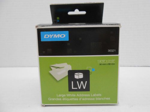 Dymo 30321 White Address Labels 1 4/10 x 3 1/2