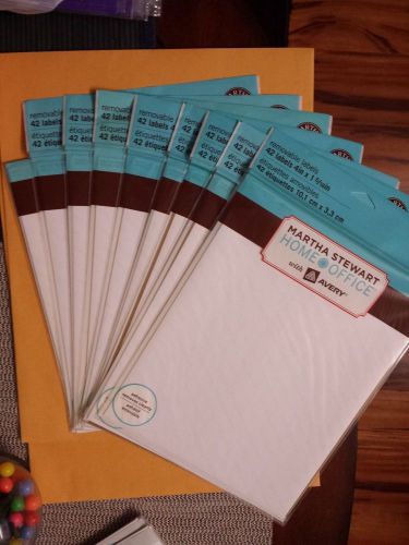 9 pack - 42 Martha Stewart Home Office Wedding Mailing Labels Avery 72474