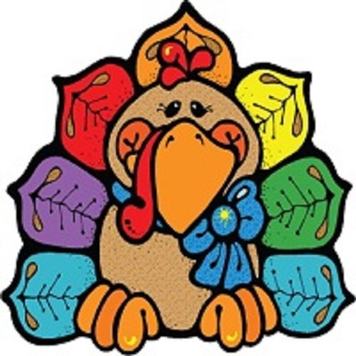 30 Custom Colorful Turkey Personalized Address Labels