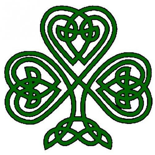 30 Custom Dark Green Celtic Shamrock Personalized Address Labels