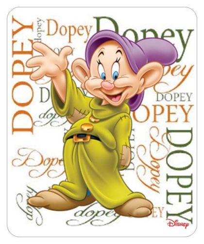 DOPEY MOUSE PAD. SEVEN DWARFS. DISNEYLAND NAME LOGO......FREE SHIPPING