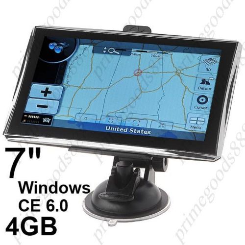 7&#034; resistive touch screen windows ce 6.0 os 4gb gps navigator multimedia player for sale
