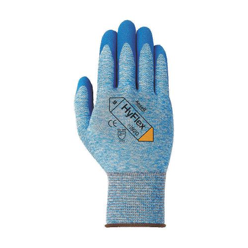 Coated gloves, knit wrist, l, blue, pr 11-920-9 for sale