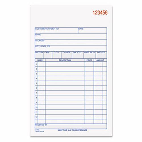 Adams Business Forms Carbonless Sales Order Book, 3-Part, 50 Sheets (ABFTC4705)