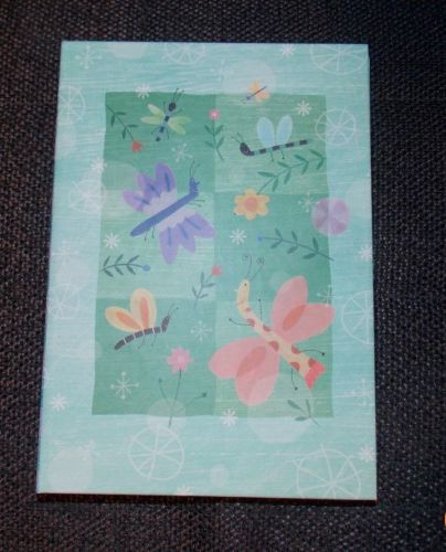 Butterfly Green HARDBACK notebook College RULED paper Journal Diary