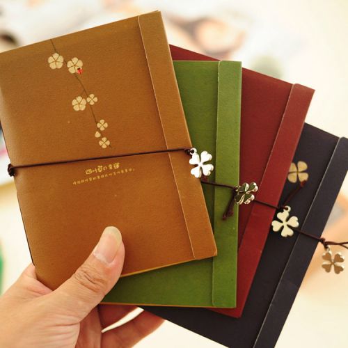 New 32 Pages Retro Fashion Fall In Love With Clover Korean Stationery Notebook