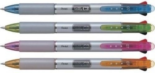 Pentel Raleigh C3 3 Color Ballpoint Pen Lightgreen 0.7mm BPC37T