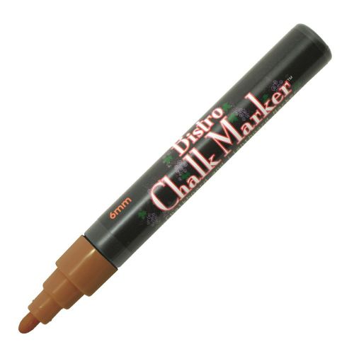 Marvy Bistro Chalk Marker, Brown Bullet Tip ( 480-6) - 6/pk