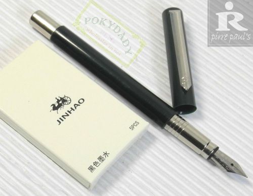 Pirre Paul&#039;s F 101 Fountain Pen DARK GREEN M nib + 5 JINHAO cartridges BLACK ink