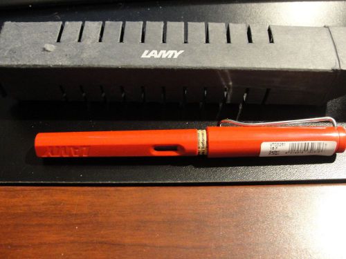 Lamy Safari Fountain Pen, Shiny Red Barrel, Medium Nib (L16M)