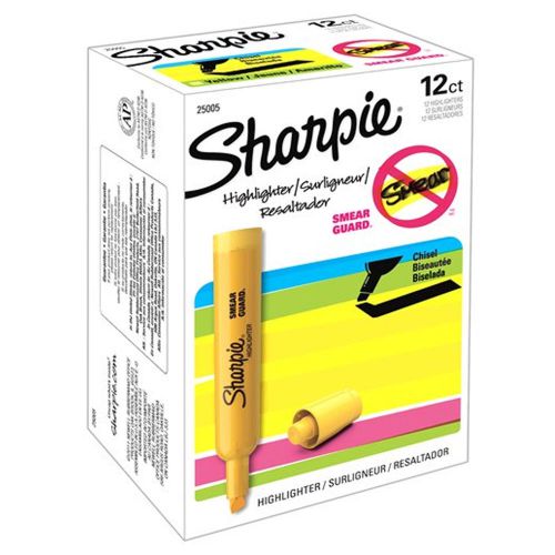 Sharpie Accent Yellow Marker Tank-Style Highlighter 1Bx