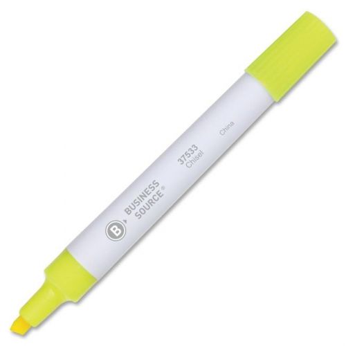 Business Source Highlighter - Chisel Marker Point Style - Fluorescent (bsn37533)