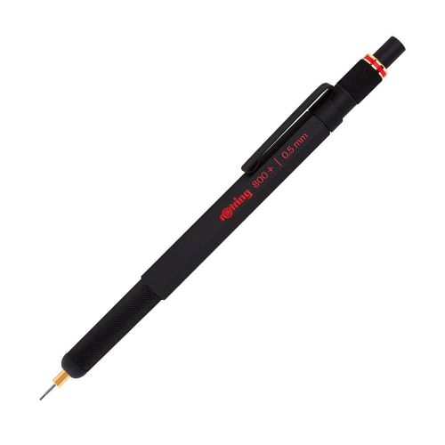 Rotring 800+ .5mm mechanical drafting pencil &amp; stylus black for sale