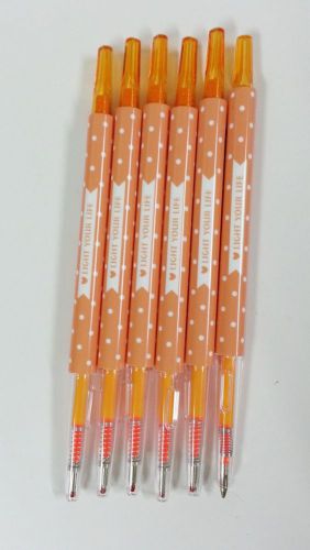 SHANGHAI W4201 Fluorescent color 0.8mm 6pcs Orange ink Gel pen 6PCS