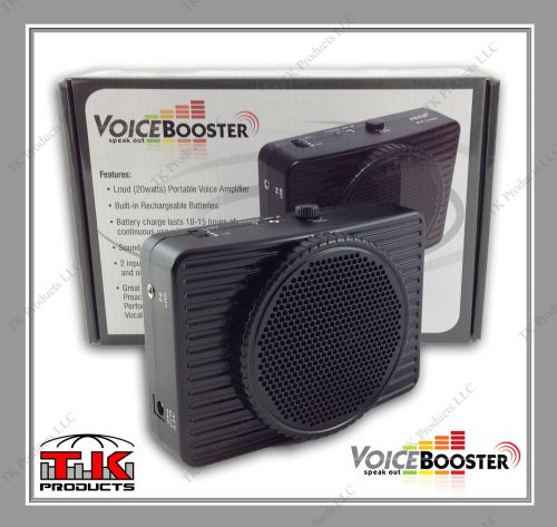 Voicebooster loud portable voice amplifier 20 watt (aker) mr2300 black for sale