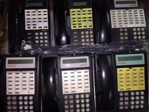 &#034;Lot of &#034;SIX&#034; Avaya Partner Phones, 3 18D&#039;s Euro, 2 MLS18D&#039;s, and 1 Euro 34D