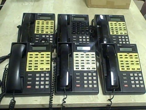 Lot of 6 LUCENT AT&amp;T MLS-18D Business Telephones MLS18D MLS 18D Black