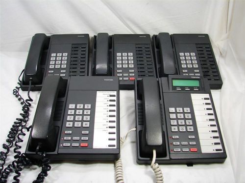 LOT of 5 TOSHIBA DKT2010-S OFFICE PHONE SYSTEM SET DKT2010 AS-IS